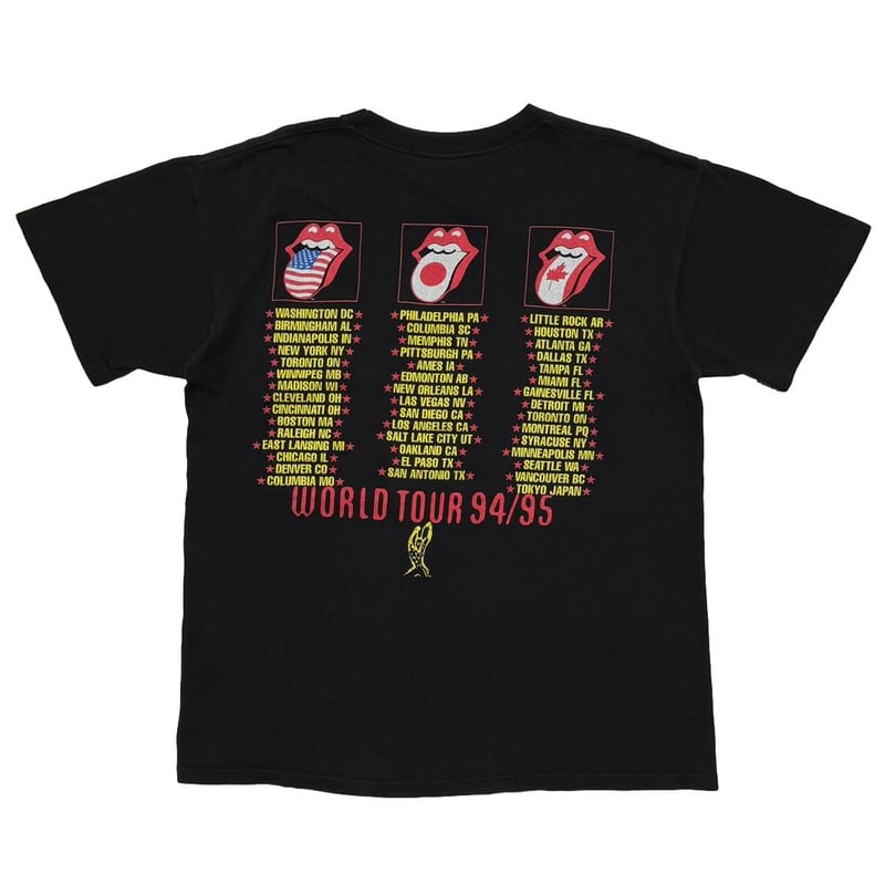 Rolling Stones 94/95 Voodoo Lounge 限定モデル THE ROLLING STONES VOODOO LOUNGE 94/95 BLACK LA