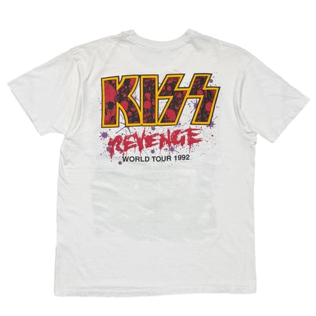 KISS REVENGE WORLD TOUR 1992 WHITE FITS LARGE 8995