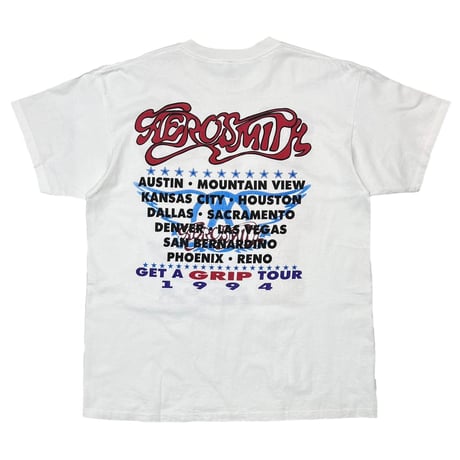AEROSMITH 1994 GET A GRIP WHITE DELTA XL 0658