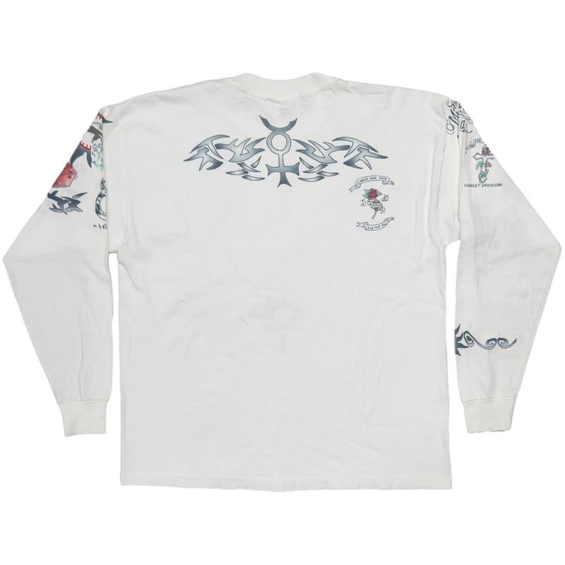 DENNIS RODMAN TATTOO LS WHITE XL 6933 | greatLA
