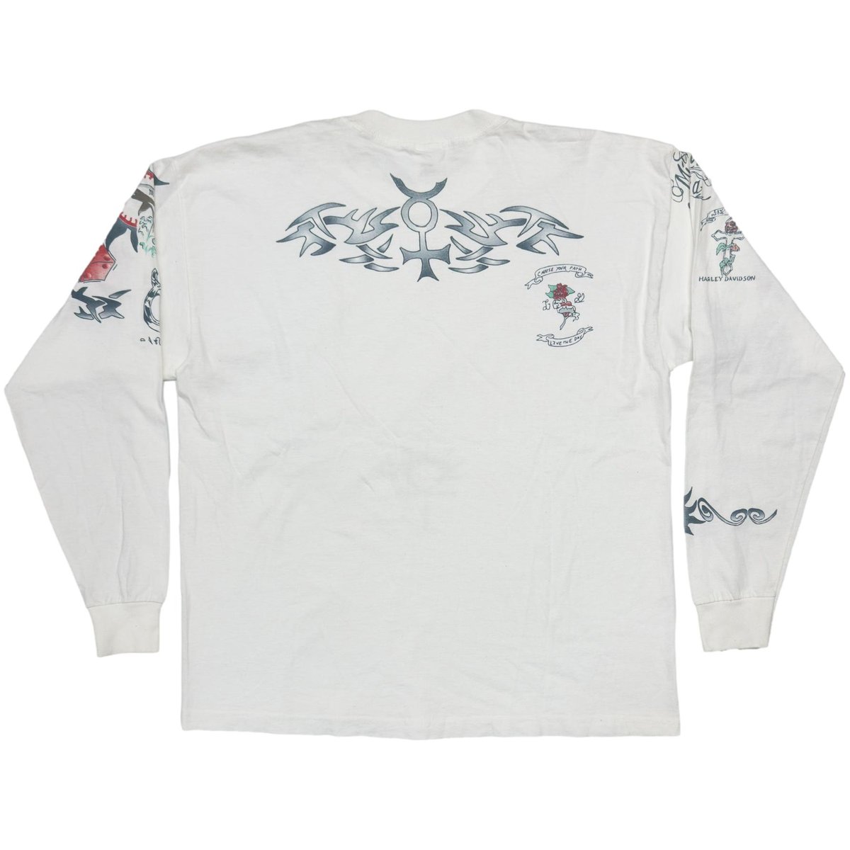 DENNIS RODMAN TATTOO LS WHITE XL 6933 | greatLA