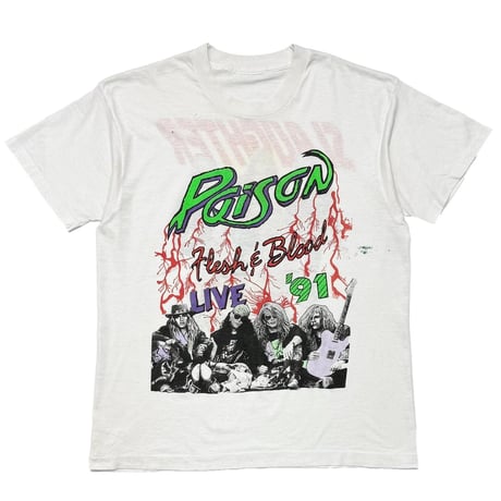 POISON FRESH & LIVE 1991 WHITE FITS LARGE 6723
