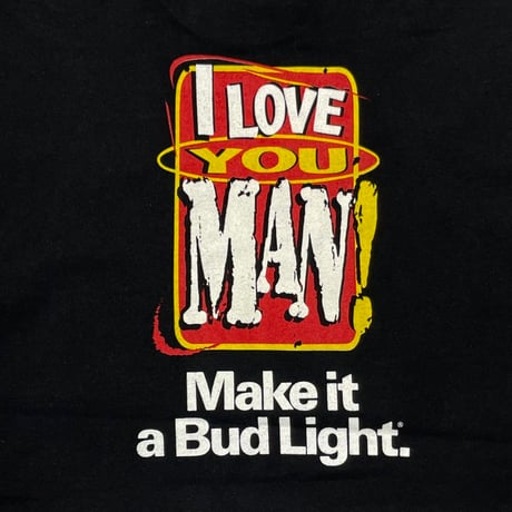 Budweiser 1996 BUD LIGHT I LOVE YOU MAN! BLACK CHANGES LARGE 9882