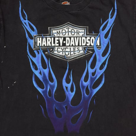 HARLEY DAVIDSON 1993 ROEDER BLUE FIRE FLAME LS XL 4818