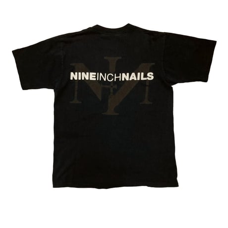 NINE INCH NAILS 90's NIN BOX LOGO TEE ALL SPORT BLACK LARGE 97508