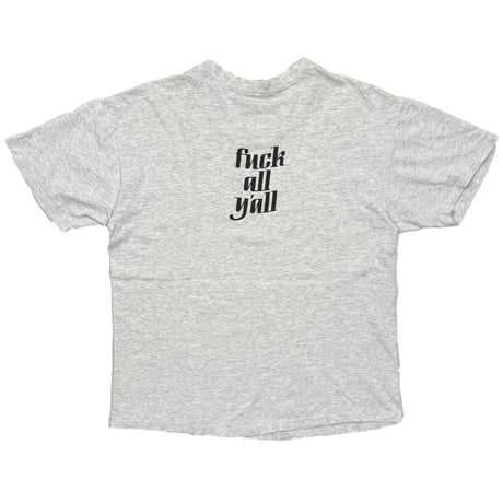 BEASTIE BOYS FUCK ALL Y'ALL ASH GREY HANES LARGE 0286
