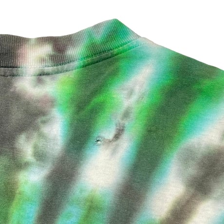 GRATEFUL DEAD 1995 SKULL & CROSS TIE DYE GREEN XL 3575