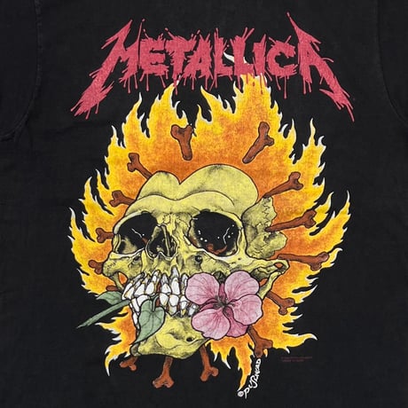 METALLICA PUSHEAD FLAMING SKULL GIANT LARGE 2782