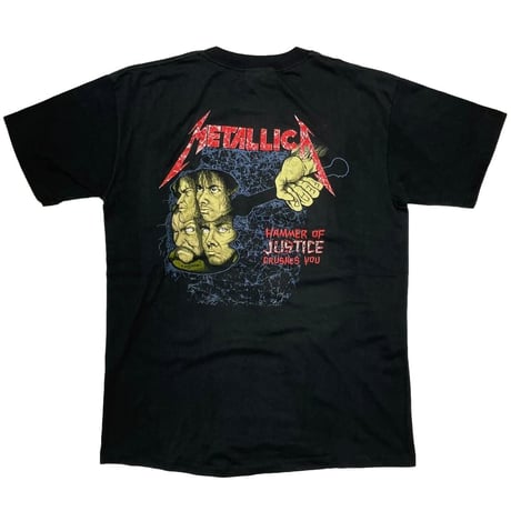 METALLICA 1988 DAMAGED JUSTICE PUSHEAD XL 1177