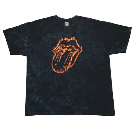 ROLLING STONES LIP & TONGUE FIRE FLAME TIE DYE ANVIL XL 9027