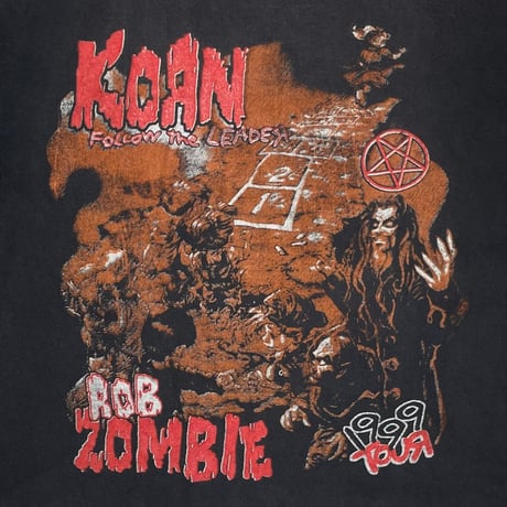 KORN x ROB ZOMBIE 1999 TOUR BOOTLEG HYLAND XL 0733