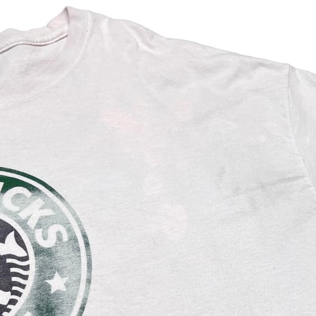 STARBUCKS COFFEE LOGO AAFES WHITE Hanes XL 4486