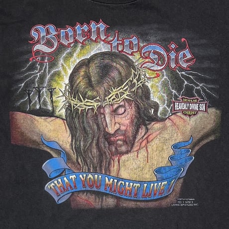 OLD&VINTAGE JESUS BORN TO DIE THAT YOU MIGHT LIVE! 1991 ONEITA XL 3169