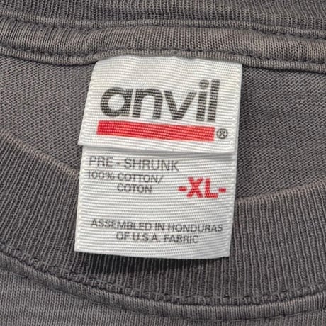 NIRVANA TEXT LOGO WITH SMILE CHARCOAL ANVIL XL 0432