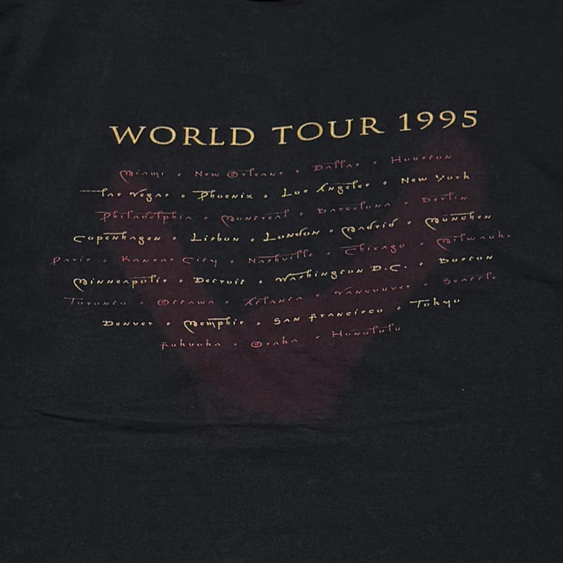 VAN HALEN BALANCE WORLD TOUR 1995 BLACK FITS XL