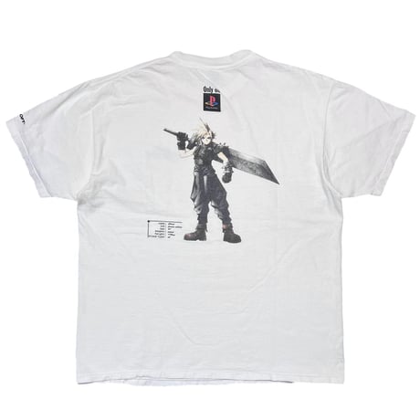 FINAL FANTASY 7 CLOUD ONLY ON PLAYSTATION WHITE ONEITA XL 3249