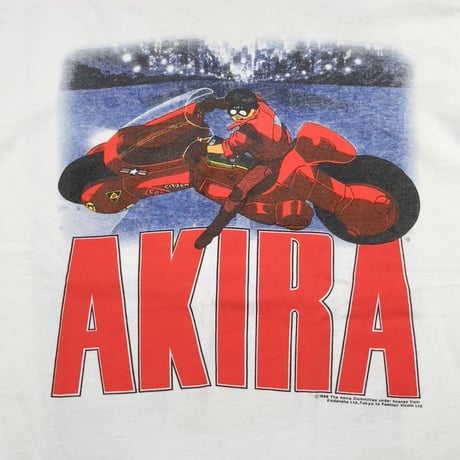 AKIRA 1988 KANEDA BIKE WHITE FRUIT OF THE LOOM LARGE 5353