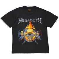 MEGADETH 1994 FLAMING SKULL BROCKUM LARGE 8916