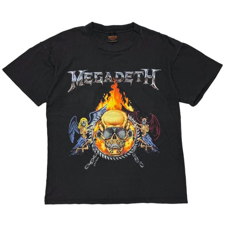 MEGADETH 1994 FLAMING SKULL BROCKUM LARGE 8916