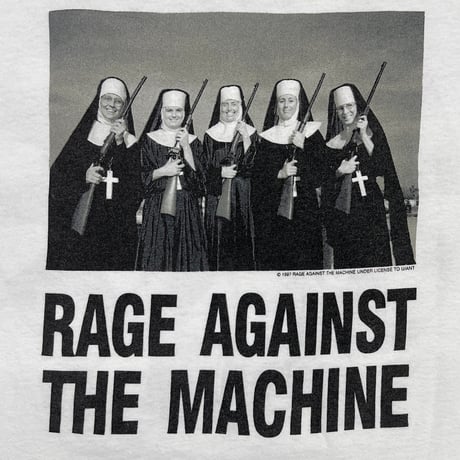 RAGE AGAINST THE MACHINE NUNS AND GUNS WHITE GIANT XL 2852