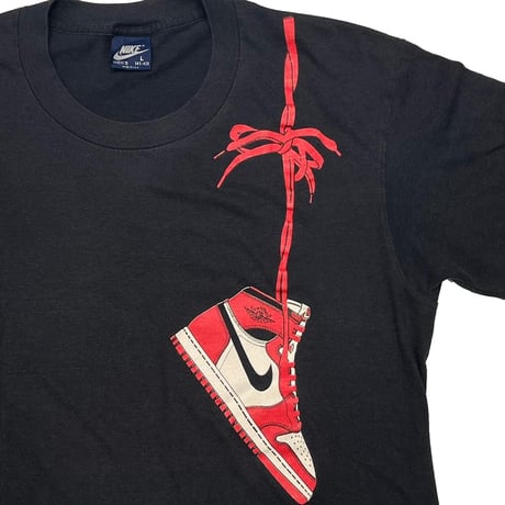 NIKE VINTAGE JORDAN 1 CHICAGO REVERSE BRED SHOULDER TEE LARGE 3381