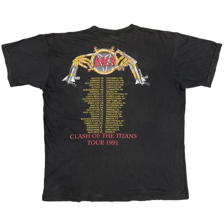 SLAYER CLASH OF THE TITANS TOUR 1991 FITS XL 4527