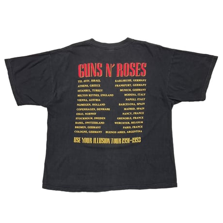 GUNS N' ROSES BAD APPLES ILLUSION TOUR 1991-1993 EURO XL 4951