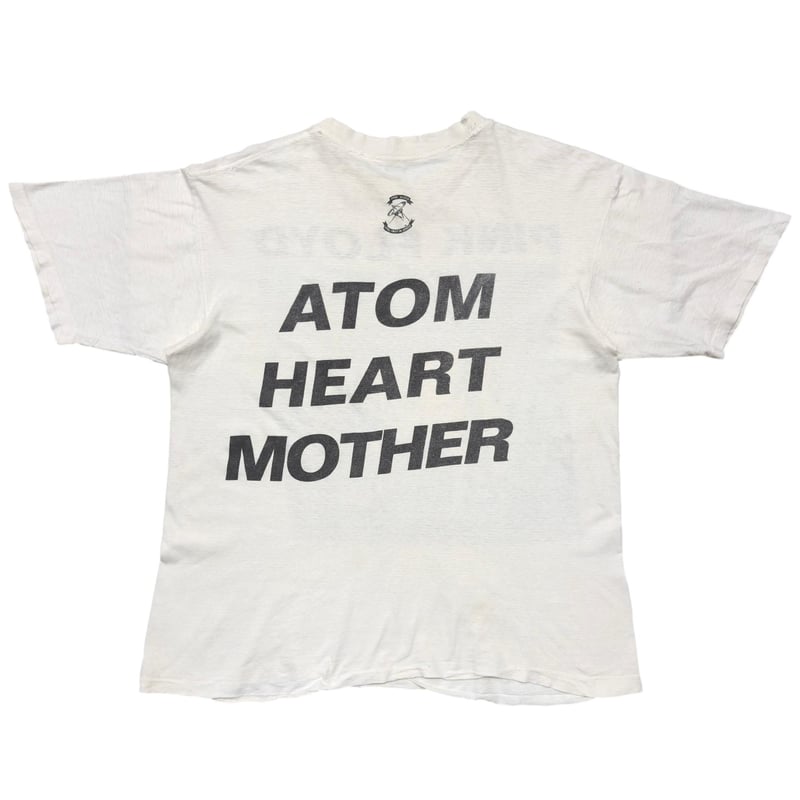 PINK FLOYD 1992 ATOM HEART MOTHER TシャツXL PINK FLOYD ATOM HEART MOTHER 1992 WHITE BROCKUM