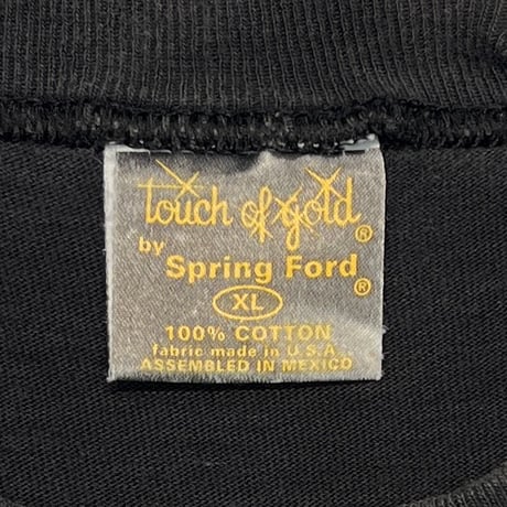 THE ROLLING STONES SPIKE TONGUE TOUR 1994 VOODOO LOUNGE BOOTLEG BLACK TOUCH OF GOLD XL 1344
