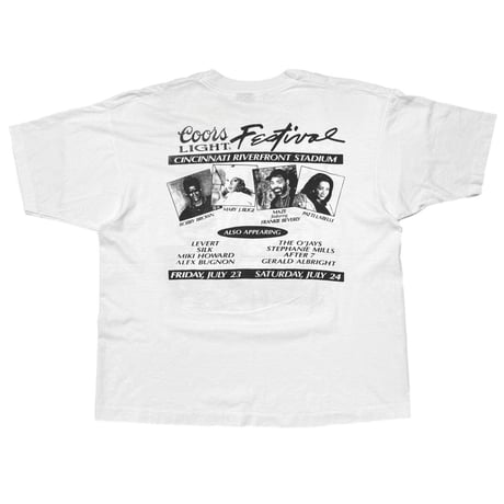 Coors LIGHT FESTIVAL 1993 MARY J. BLIGE MAZE BUGS BUNNY Whoop There It Is BOOTLEG WHITE XL 8810