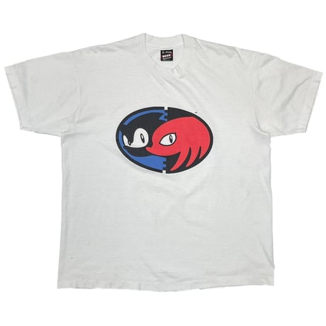 SEGA SONIC THE HEDGEHOG & KNUCKLES WHITE SCREEN STARS XL 0957