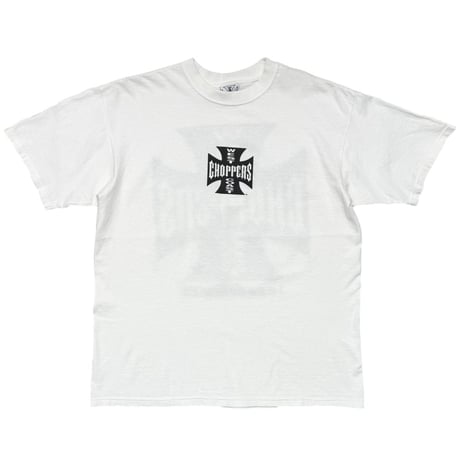 WEST COAST CHOPPERS IRON CROSS SS WHITE FITS XL 6697