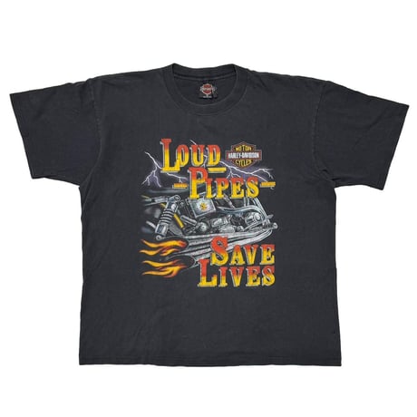 HARLEY DAVIDSON LOUD PIPES SAVE LIVES MYERS XL 6933