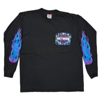HARLEY DAVIDSON CHROME EMBLEM BOOTLEG Q TEES LARGE 0092