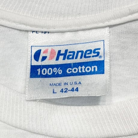 MAN RAY GLASS TEARS WHITE HANES LARGE 2451