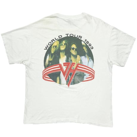 VAN HALEN WORLD TOUR 1993 Right here, right now. WHITE HANES XL