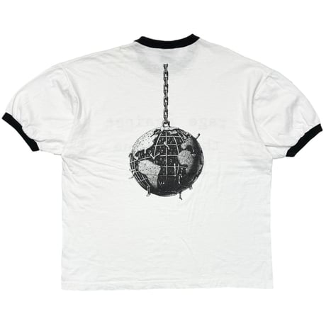 RAGE AGAINST THE MACHINE WRECKING BALL RINGER WHITE/BLACK GIANT XL 3490