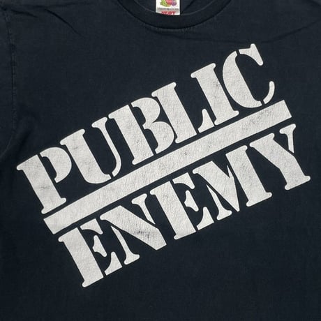 PUBLIC ENEMY HUGE TARGET LOGO DOUBLESIDE FRUIT OF THE LOOM LARGE 1396