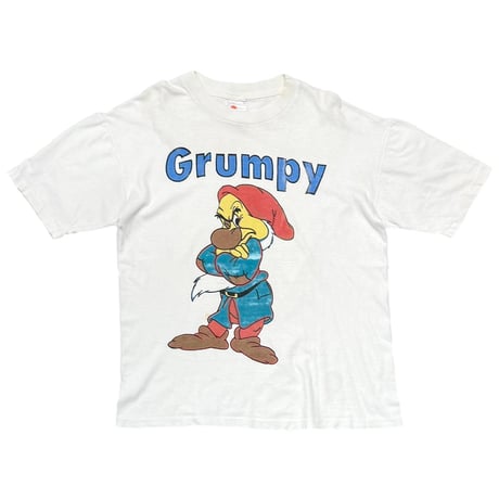 DISNEY VINTAGE SNOW WHITE Grumpy BOOTLEG WHITE Solar-T LARGE 1737