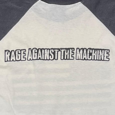 RAGE AGAINST THE MACHINE 1996 EVIL EMPIRE RAGLAN WHITE/BLACK giant LARGE 4886