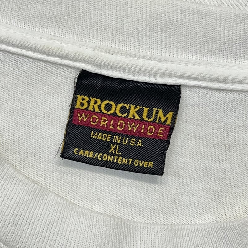 oasis 1995 UNION JACK LOGO WHITE BROCKUM XL 818