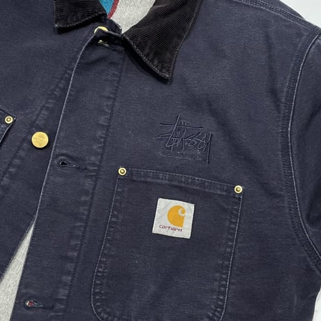 LAST OF STORE STUSSY CARHARTT WIP CHORE COAT NAVY XL 0676