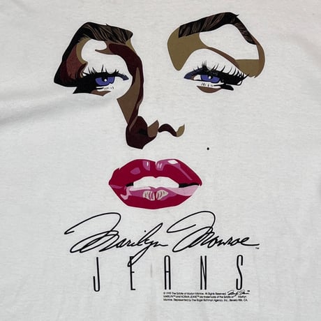 MARILYN MONROE JEANS 1995 FACE WHITE FITS XL 5204