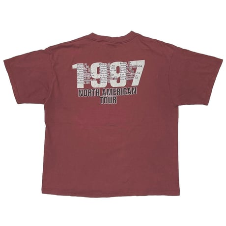 RAGE AGAINST THE MACHINE 1997 NORTH AMERICAN TOUR BURGUNDY GIANT BY TULTEX XL 3861