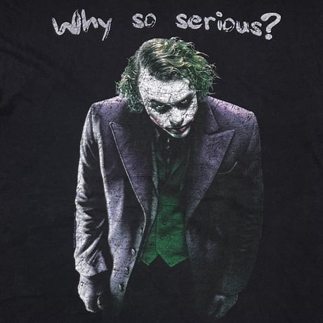 THE DARK KNIGHT JOKER Why so serious ? FITS XL 5127