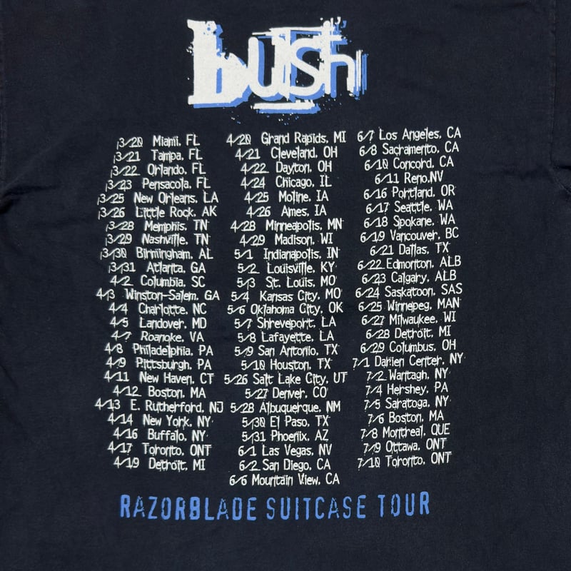 bush RAZORBLADE SUITCASE TOUR LS GIANT LARGE 20