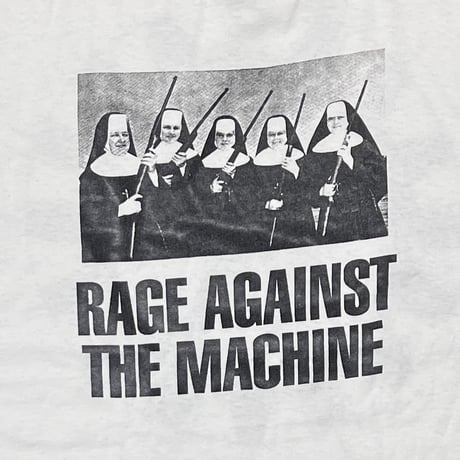RAGE AGAINST THE MACHINE NUS & GUNS LS WHITE FITS XL 0180