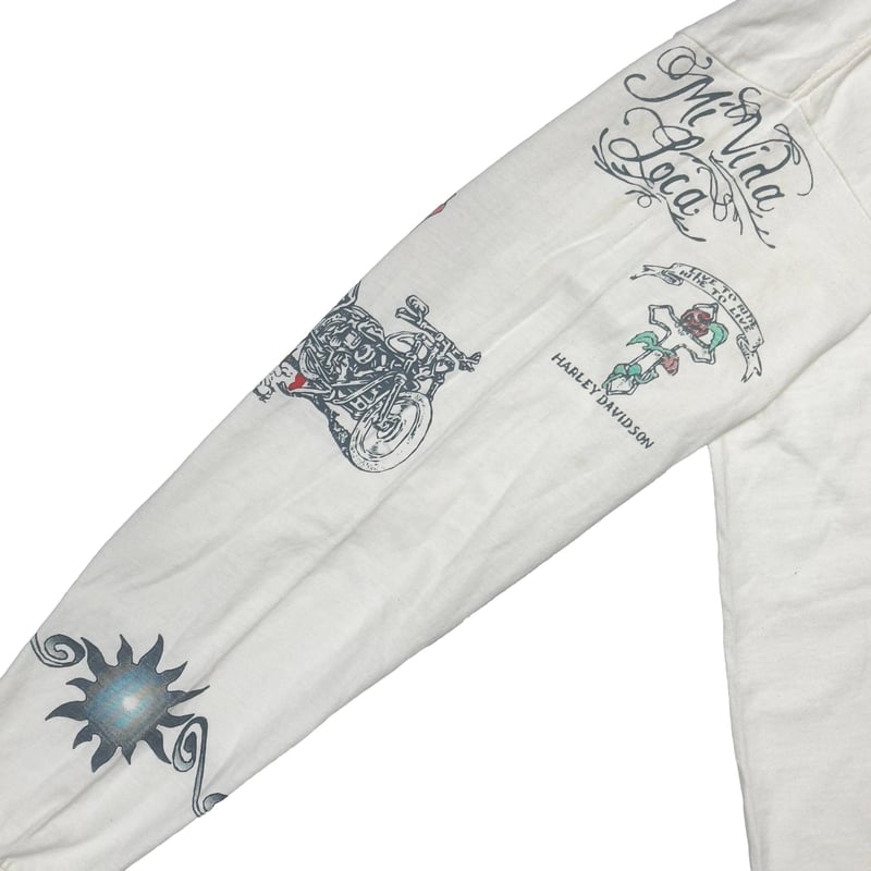 DENNIS RODMAN TATTOO LS WHITE XL 6933 | greatLA