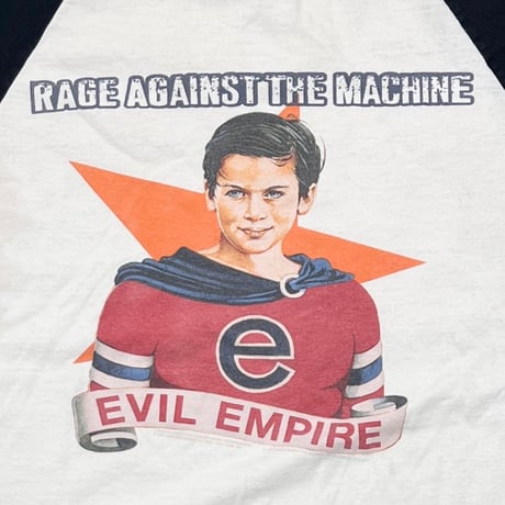 RAGE AGAINST THE MACHINE EVIL EMPIRE RAGLAN SLEEVE FITS LARGE 4090