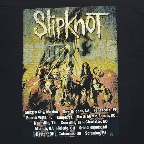 Slipknot 1st MEMBER BOOTLEG FRUIT OF THE LOOM XL 2689